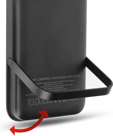 Swissten MagSafe Power Bank 10000mAh 20W Power Delivery Black view 4