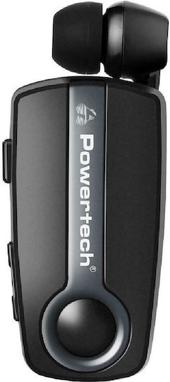 Powertech Klipp 2 In-ear Bluetooth Handsfree Earphone Lapel Gray