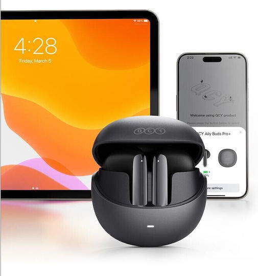 QCY AilyBuds Pro HT10 Bluetooth Handsfree Earphones with Sweat Resistance and Charging Case Black view 6