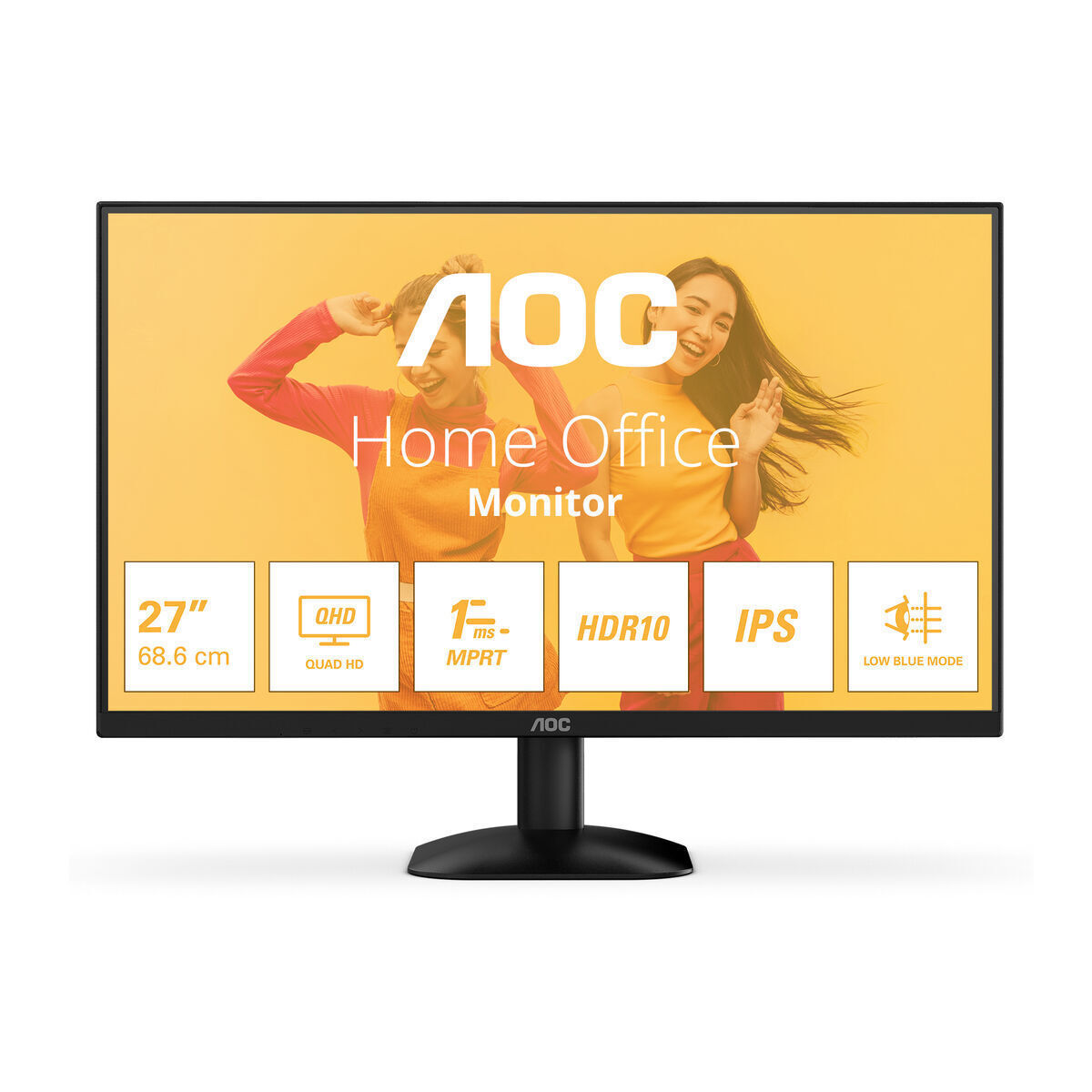 AOC Q27B35E IPS HDR Monitor 27" QHD 2560x1440 with Response Time 4ms GTG view 4