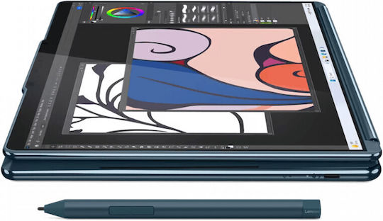 Lenovo Yoga Book 9 13IMU9 13.3" OLED Touchscreen (Ultra 7-155U/32GB/1TB SSD/W11 Pro) Tidal Teal (US Keyboard) view 5