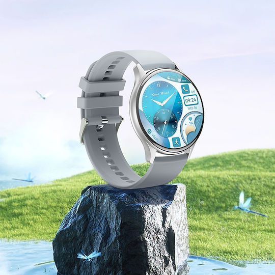 Hoco Y15 Aluminium Smartwatch with Heart Rate Monitor (Silver) view 3