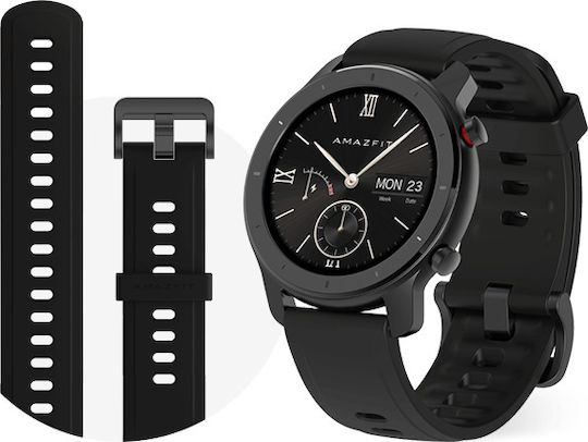 Amazfit GTR Aluminium 42mm Waterproof Smartwatch with Heart Rate Monitor (Starry Black) view 4