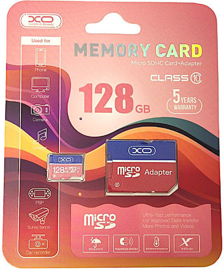 XO microSDHC 128GB Class 10 UHS-I 70MB/s with Adapter view 4