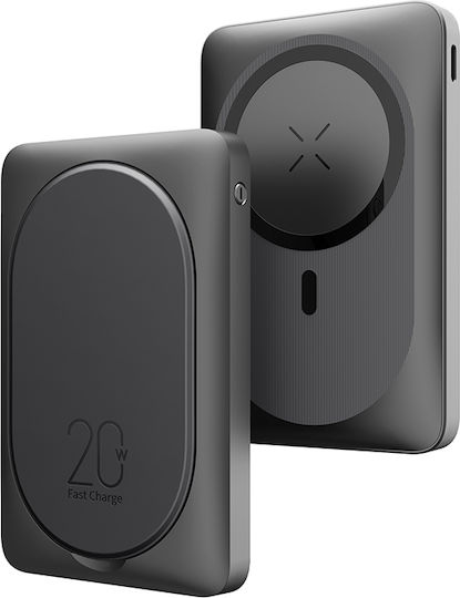 Veger MagOn Pro MagSafe Power Bank 10000mAh 22.5W with USB-A Port and USB-C Port Black vista 2
