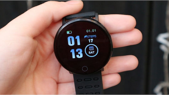 Pyramid International I7 46mm Smartwatch with Heart Rate Monitor (Black) vue 2