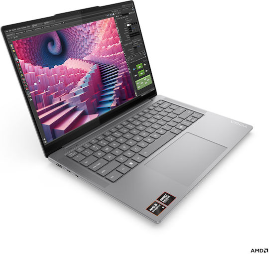 Lenovo Yoga Pro 7 14ASP9 14.5" OLED 120Hz (Ryzen AI 300 Series-365/32GB/1TB SSD/W11 Home) Luna Grey (GR Keyboard) vue 2