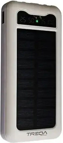 Treqa TR-946 Solar Power Bank 10000mAh with USB-A Port White vue 4