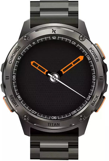 MaxCom FW110 Titan Chronos Titanium Smartwatch with SIM and Heart Rate Monitor (Black) view 4