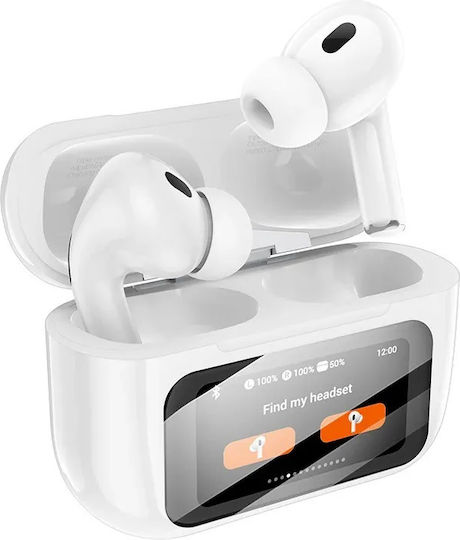 Hoco EW72 In-ear Bluetooth Handsfree Earphones with Charging Case White view 1