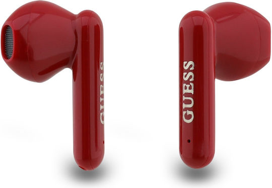 Guess Lipstick Earbud Bluetooth Handsfree Earphones with Charging Case White view 4