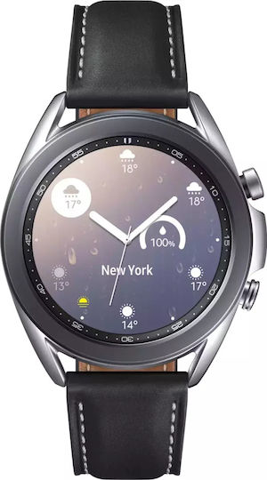 Samsung Galaxy Watch3 Stainless Steel 41mm Waterproof with Heart Rate Monitor (Mystic Silver) view 1