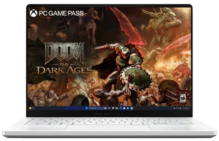 Asus ROG Zephyrus G14 GA403WR-G14.R95070TI GA403WR-G14.R95070TI 14" OLED 120Hz (Ryzen AI 300 Series-HX370/32GB/1TB SSD/GeForce RTX 5070 Ti/W11 Pro) Platinum White (US Keyboard) view 1
