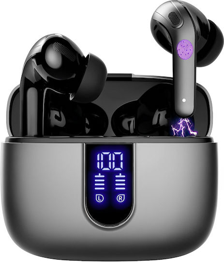 In-ear Bluetooth Handsfree Earphones with Sweat Resistance and Charging Case Black view 6