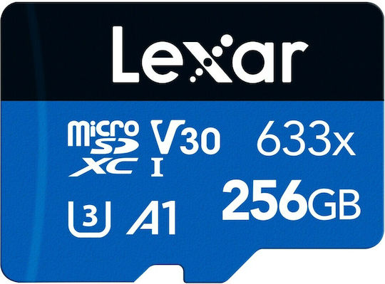 Lexar High-Performance 633x microSDXC 256GB U3 V30 A1 UHS-I 100MB/s With Adapter vista 4