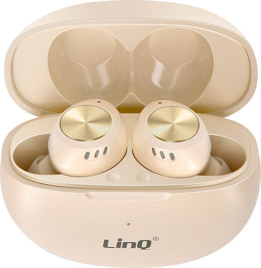 LinQ R9566 In-ear Bluetooth Handsfree Earphones Beige view 1