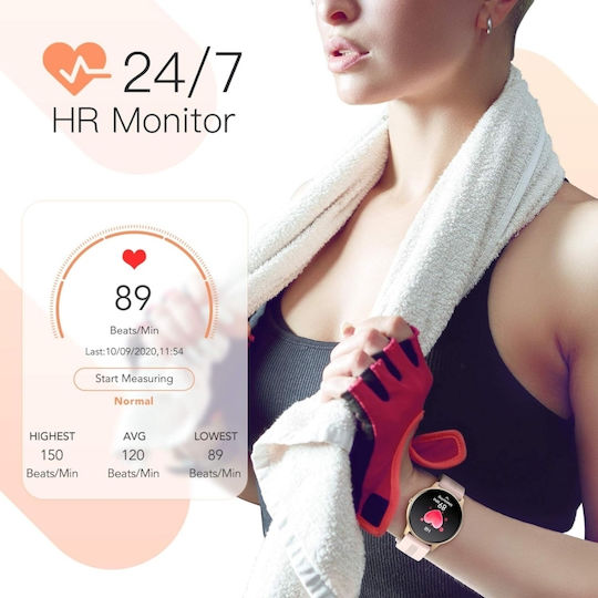 Pyramid International Smartwatch with Heart Rate Monitor (Rose Gold) view 8