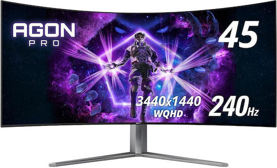 AOC AGON Pro AG456UCZD Ultrawide OLED Curved Gaming Monitor 44.5" QHD 3440x1440 240Hz with Response Time 0.03ms GTG view 1