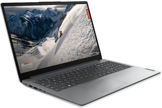 Lenovo IdeaPad 1 15IGL7 15.6" FHD (Celeron Quad Core-N4120/8GB/256GB SSD/No OS) Cloud Grey (IT Keyboard) view 2