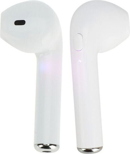 TWS Earbud Bluetooth Handsfree Earphones with Charging Case White view 3