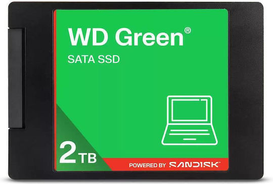 Western Digital Green 5Gen SSD 2TB 2.5'' Type with SATA III Connection WDS200T5G0A-00CPT0
