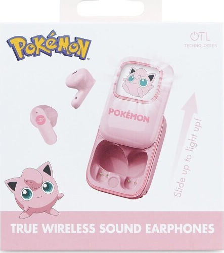 OTL Jiggly Puff Slide In-ear Bluetooth Handsfree Earphones with Charging Case Pink view 4