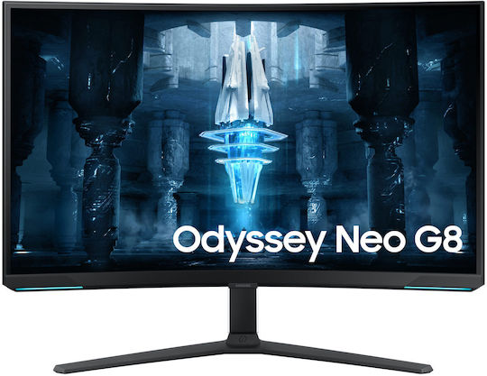 Samsung Odyssey Neo G8 S32BG850NP VA HDR Curved Gaming Monitor 32" 4K 3840x2160 240Hz with Response Time 1ms GTG view 1