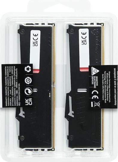 Kingston Fury Beast RGB DDR5 32GB RAM with 2x16GB Modules and Speed 6000 for Desktop KF560C30BBEAK2-32 view 3