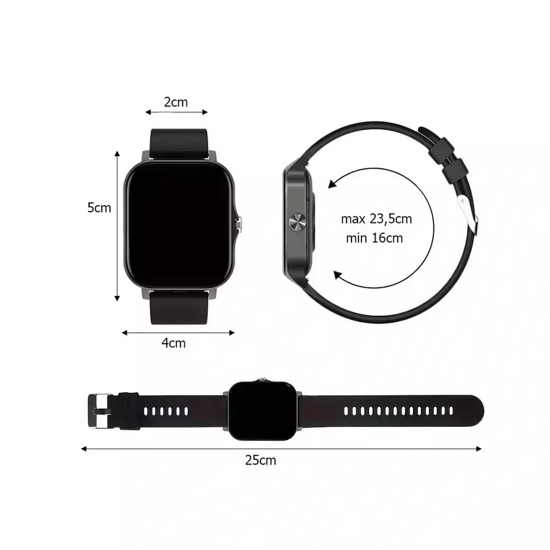 Verk Group Y13 Smartwatch with Heart Rate Monitor (Silver) view 5