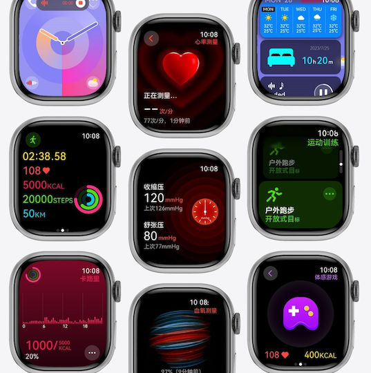 NO.1 Watch 9 with Heart Rate Monitor (Black Case / Black Silicone Strap) view 7