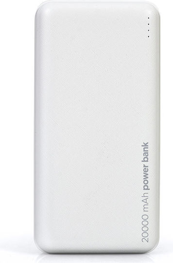 Lamtech LAM112129 Power Bank 20000mAh with 2 USB-A Ports White vue 6