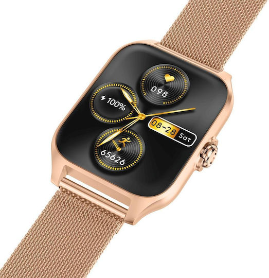 Garett GRC Style Smartwatch with Heart Rate Monitor (Rose Gold) view 3
