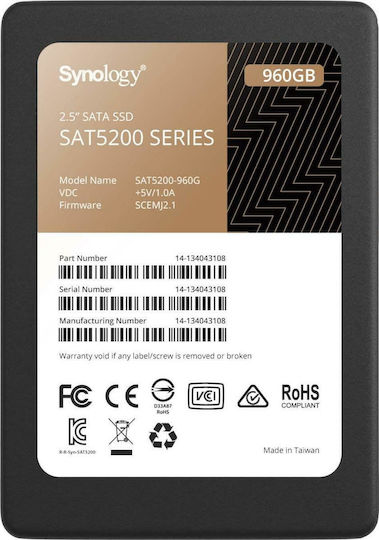 Synology SAT5200 SSD 960GB 2.5'' SATA III Connection
