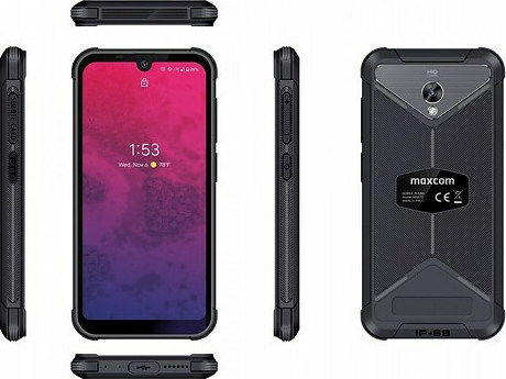 MaxCom MS572 Dual SIM (3GB/32GB) Resistant Smartphone Black view 3