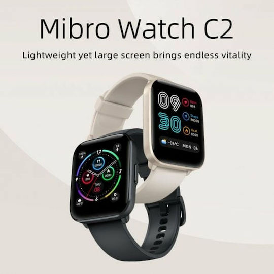 Mibro C2 Waterproof Smartwatch with Heart Rate Monitor (White) view 3