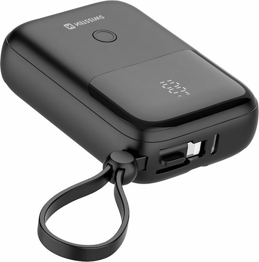 Swissten Power Bank 10000mAh 20W with USB-C Port Black