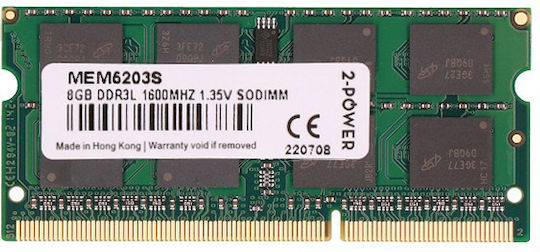 2 Power DDR3 with 1x8GB Module and Speed 1600 for Laptop MEM5203S view 1