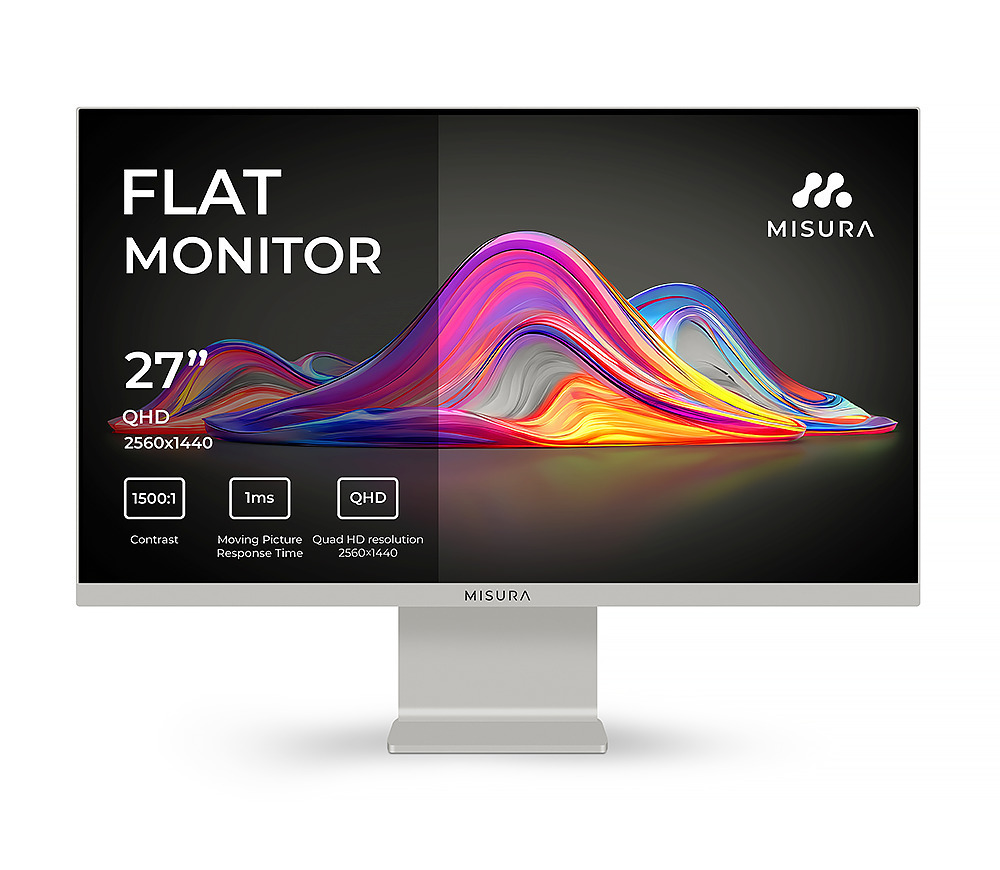 MISURA Viva IPS HDR Monitor 27" QHD 2560x1440 Gray