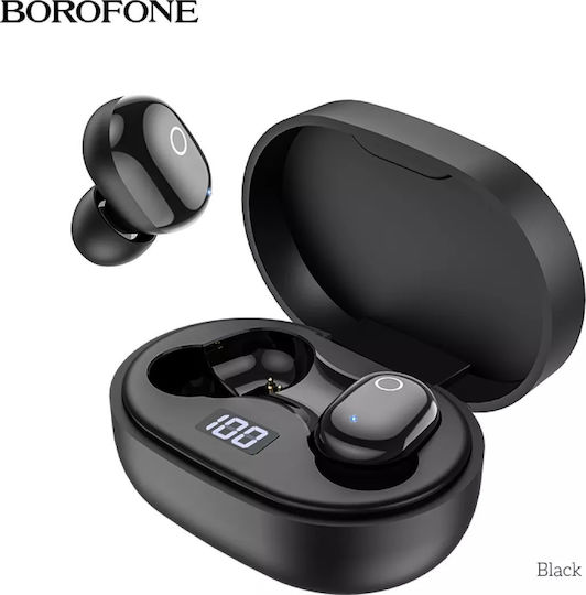 Borofone BW06 In-ear Bluetooth Handsfree Earphones with Charging Case Black view 1