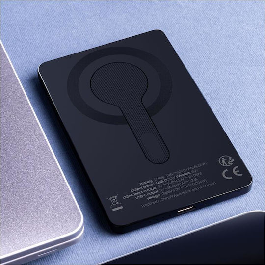 Maxlife MXPB-05 MagSafe Power Bank 5000mAh 20W with USB-C Port Power Delivery Black view 6
