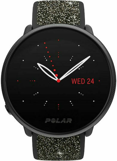 Polar Ignite 2 Stainless Steel 43mm Waterproof Smartwatch with Heart Rate Monitor (Black Crystal Edition) view 2