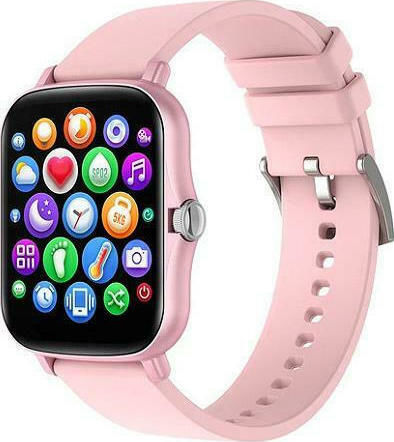 Senbono Lady Y20 Smartwatch with Heart Rate Monitor (Pink)