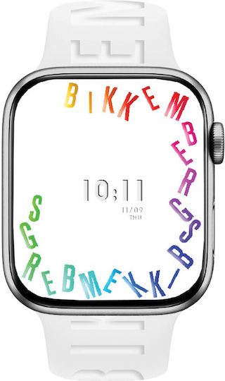 Bikkembergs BK24 Small Smartwatch with Heart Rate Monitor (White)