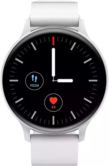 Canyon Badian 45mm Smartwatch with Heart Rate Monitor (White) view 2
