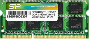 Silicon Power DDR3 with Module 1x4GB and Speed 1600 for Laptop SP004GBSTU160N02