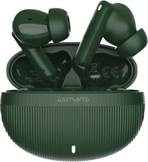 4Smarts SkyBuds Pro ANC Bluetooth Handsfree Earphones with Charging Case Green view 1