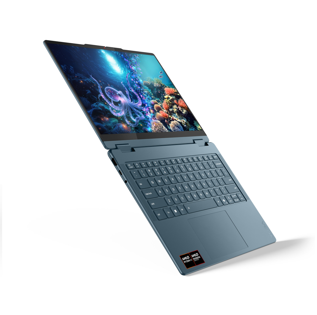 Lenovo Yoga 7 2-in-1 14AKP10 14" OLED Touchscreen 120Hz (Ryzen AI 300 Series-7 350/32GB/1TB SSD/W11 Home) Tidal Teal (GR Keyboard) view 3