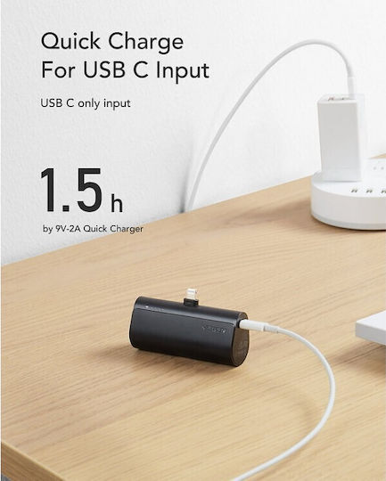 Veger V0556P Power Bank 5000mAh 20W Power Delivery Black vue 4