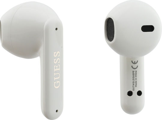 Guess Pearl Strap Earbud Bluetooth Handsfree Headphones with Sweat Resistance and Charging Case Beige view 4