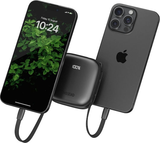 Energea Bazic Fusion Power Bank 10000mAh 20W with USB-A Port and USB-C Port Power Delivery / Quick Charge 3.0 Black view 2